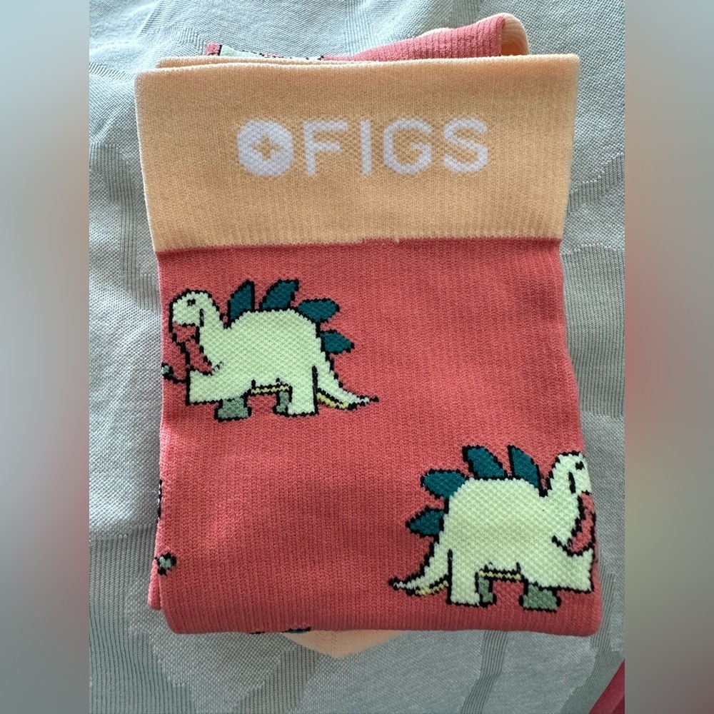 FIGS Compression Socks Steth-O-Saurus Dinosaurs  Nursing Healthcare Small